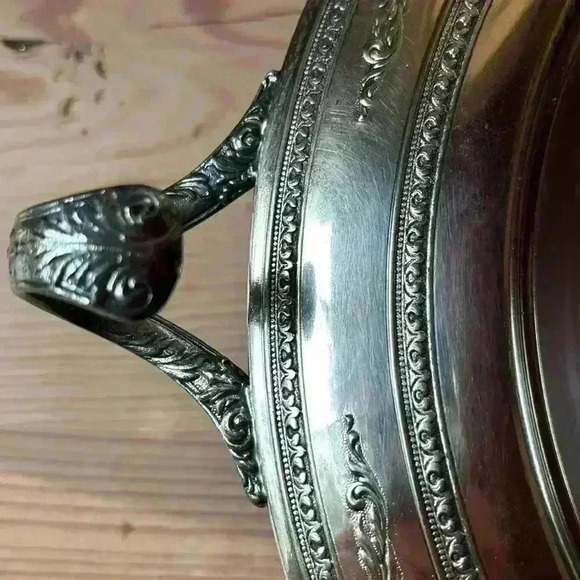 Antique Victorian Meriden Silverplate/Silver Plate Bowl Holder Server... Homan - Picture 2 of 9